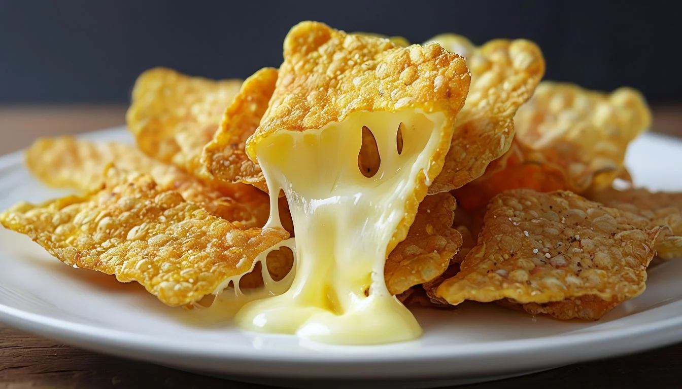 Mini croques-monsieur fondants, dorés et prêts à être servis, présentés sur une table de cuisine de maison.