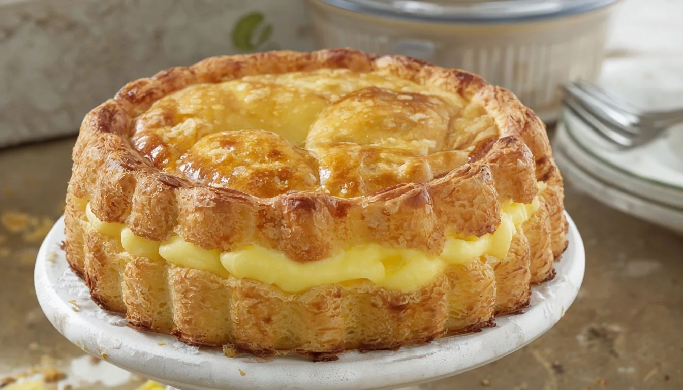 gâteau basque à la crème pâtissière fait maison