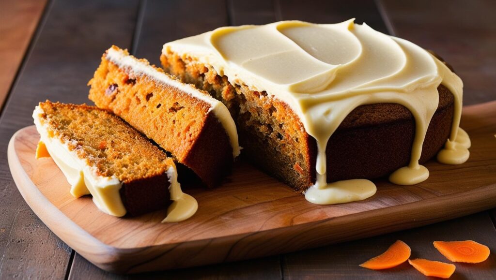 Gâteau aux carottes moelleux avec glaçage au fromage frais