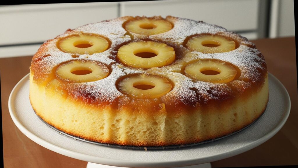 Gâteau renversé à l’ananas caramélisé maison