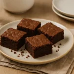 Brownies sans gluten faits maison au chocolat fondant