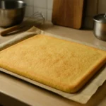 Biscuit joconde moelleux fait maison dans une cuisine familiale