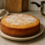 gâteau à la noix de coco moelleux fait maison dans une cuisine familiale