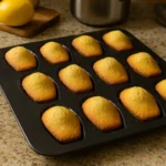 Madeleines au citron moelleuses faites maison dans une cuisine familiale