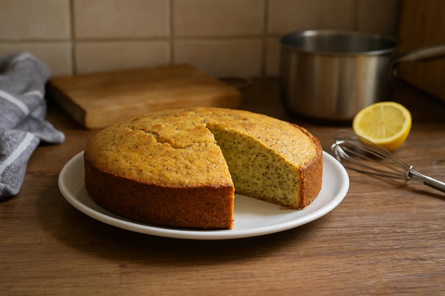 Un gâteau moelleux et acidulé au citron, parsemé de graines de pavot. Une recette maison simple, rapide et pleine de saveurs à découvrir dès maintenant.