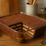 Gâteau aux petits beurres et chocolat fait maison, dessert gourmand sans cuisson