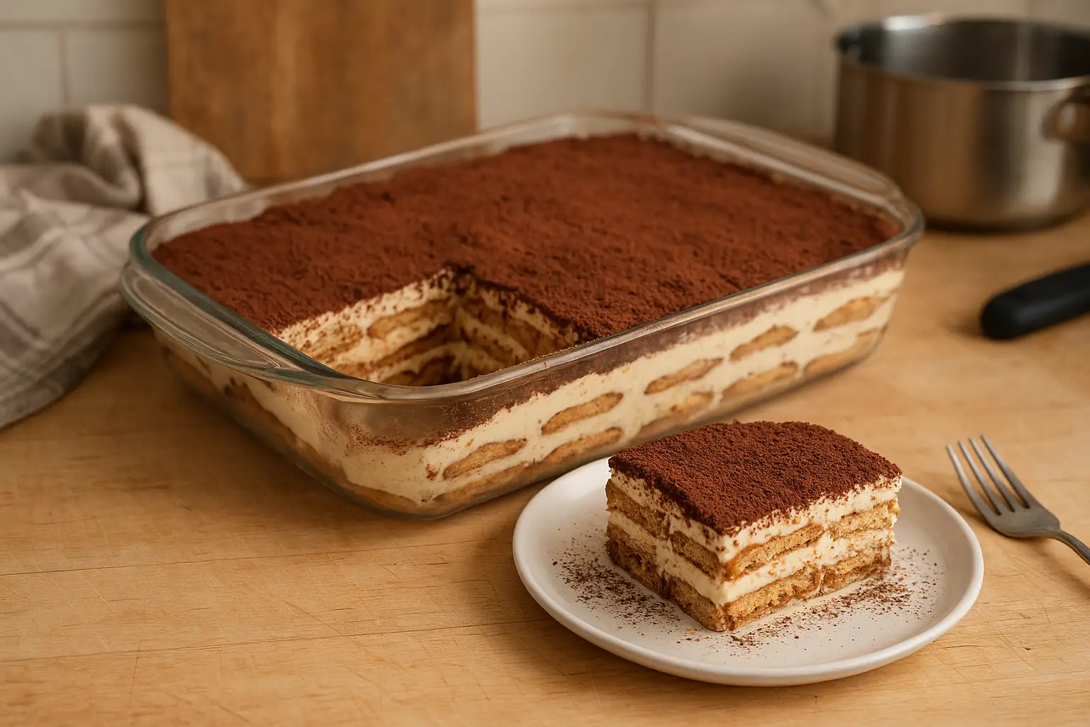Gâteau sans cuisson au petit beurre fait maison, dessert facile et gourmand préparé sans four.