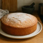 Gâteau au vin blanc alsacien moelleux fait maison dans une cuisine familiale