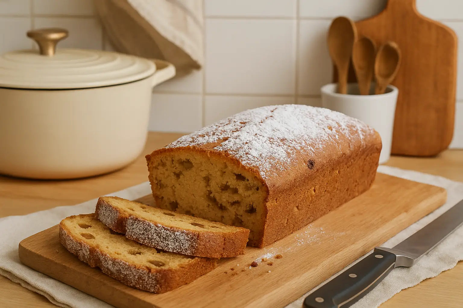 gâteau allemand traditionnel moelleux fait maison sur table de cuisine