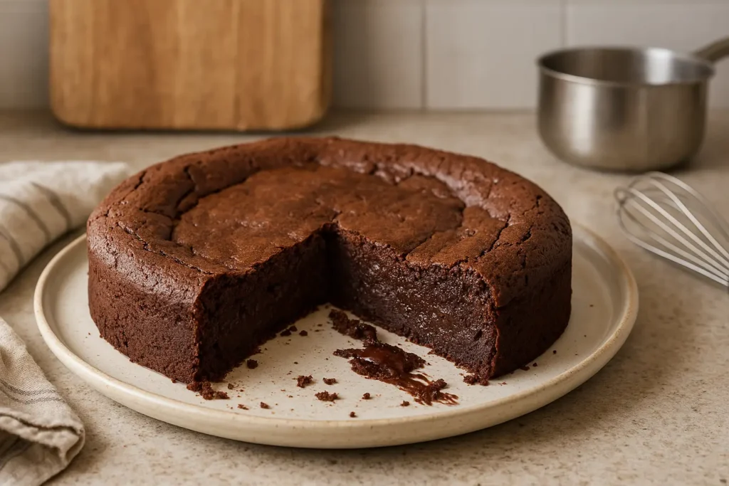 Gâteau baulois au chocolat fondant, recette maison bretonne