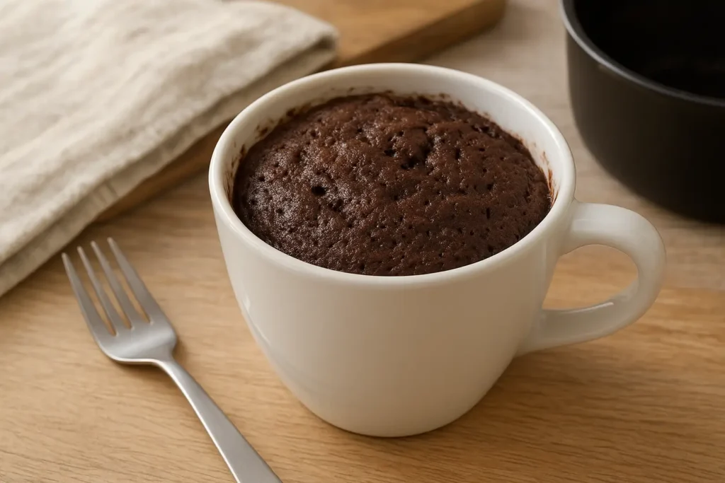 Gâteau minute au chocolat moelleux et fondant, recette express au micro-ondes
