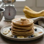 Pancake banane avoine moelleux faits maison pour petit déjeuner healthy