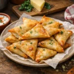 Briouates au fromage croustillantes faites maison avec feuilles de brick