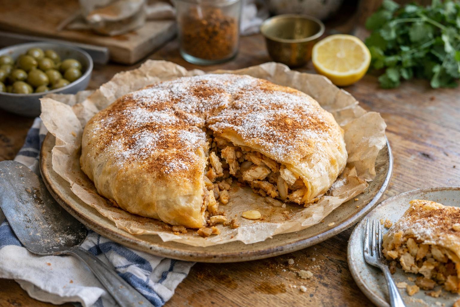 Pastilla au poulet Facile fait maison