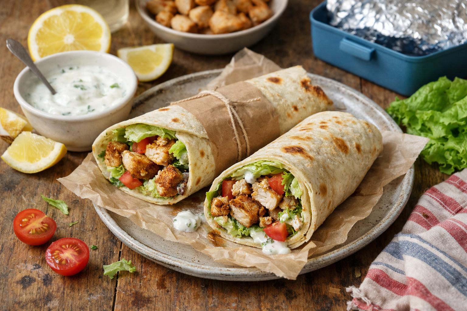 Wrap poulet - Facile fait maison