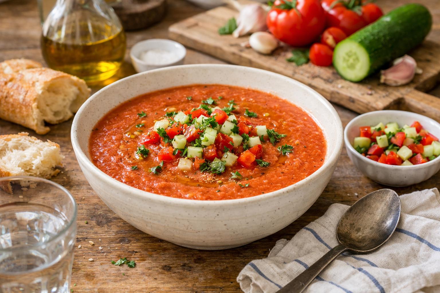 Gaspacho tomate - Facile fait maison