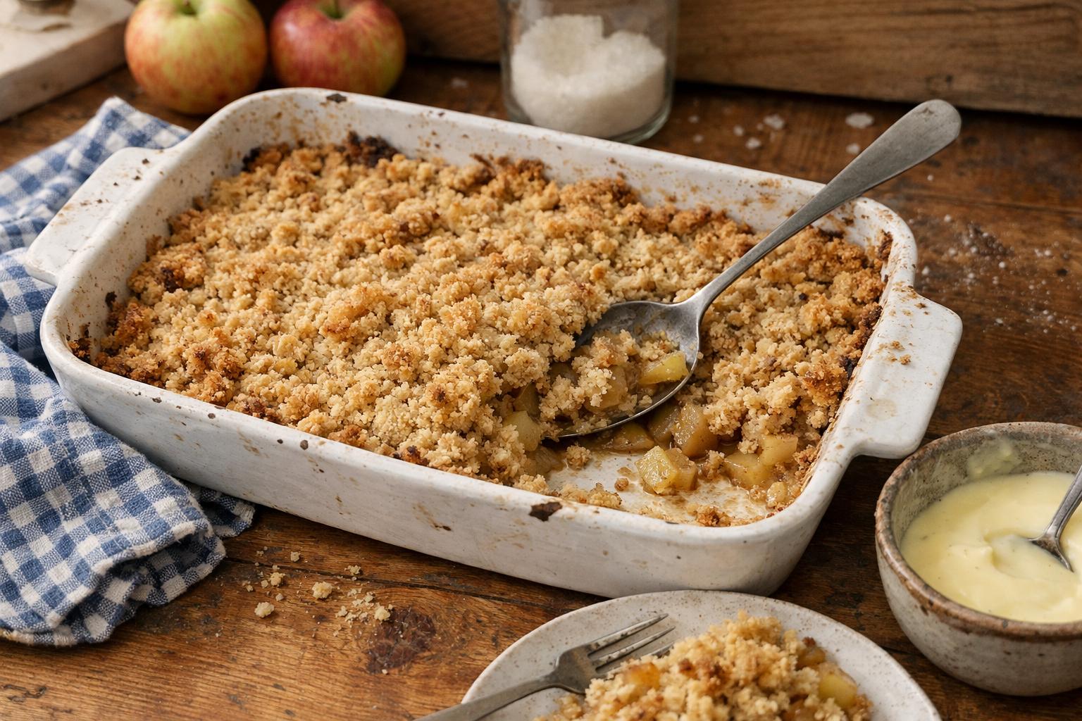 Crumble aux pommes Facile fait maison