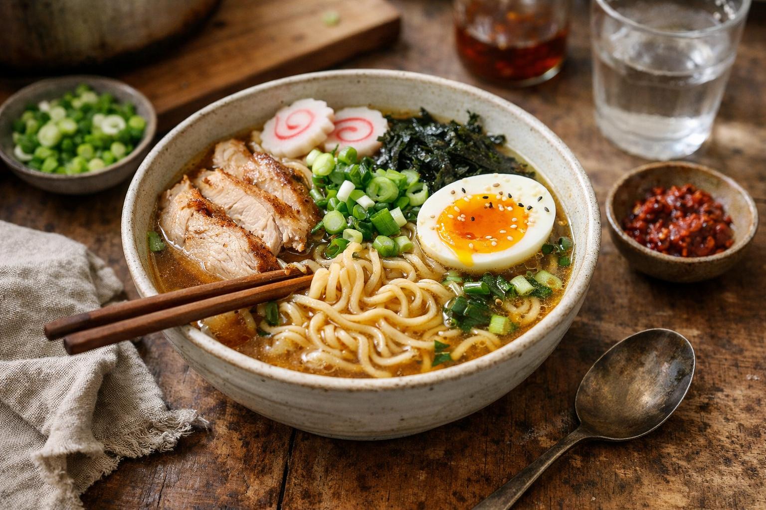 Ramen poulet - Facile fait maison