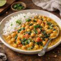 Curry de Pois Chiches au Lait de Coco - Facile fait maison