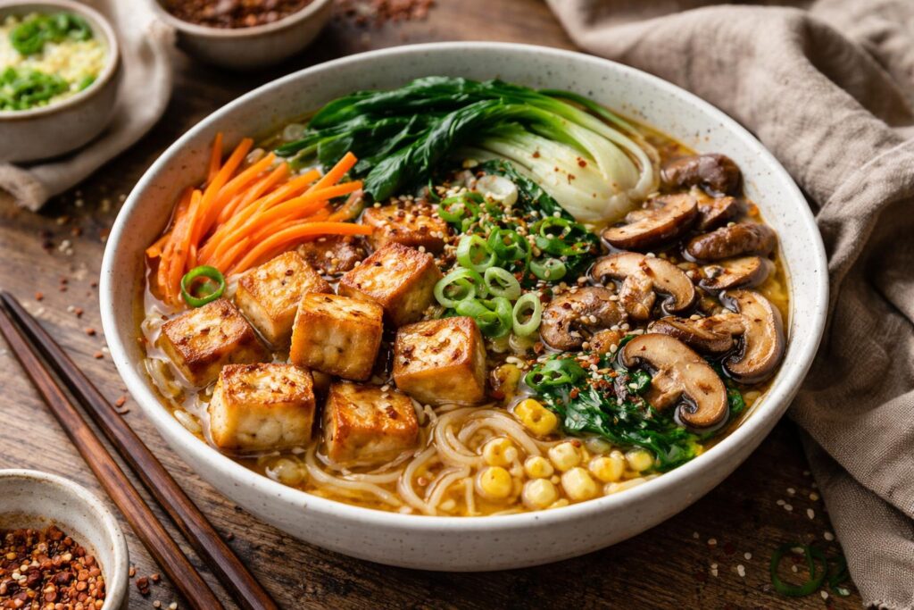 Ramen végétarien​ - Facile fait maison