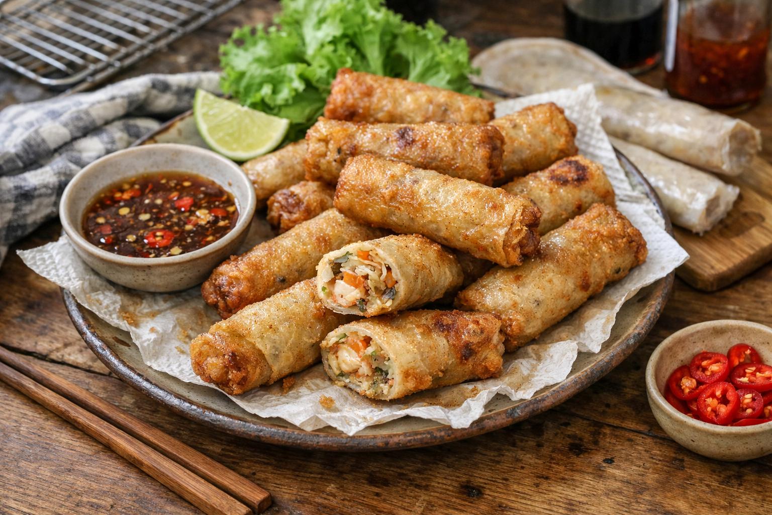 Nems aux crevettes - Facile fait maison