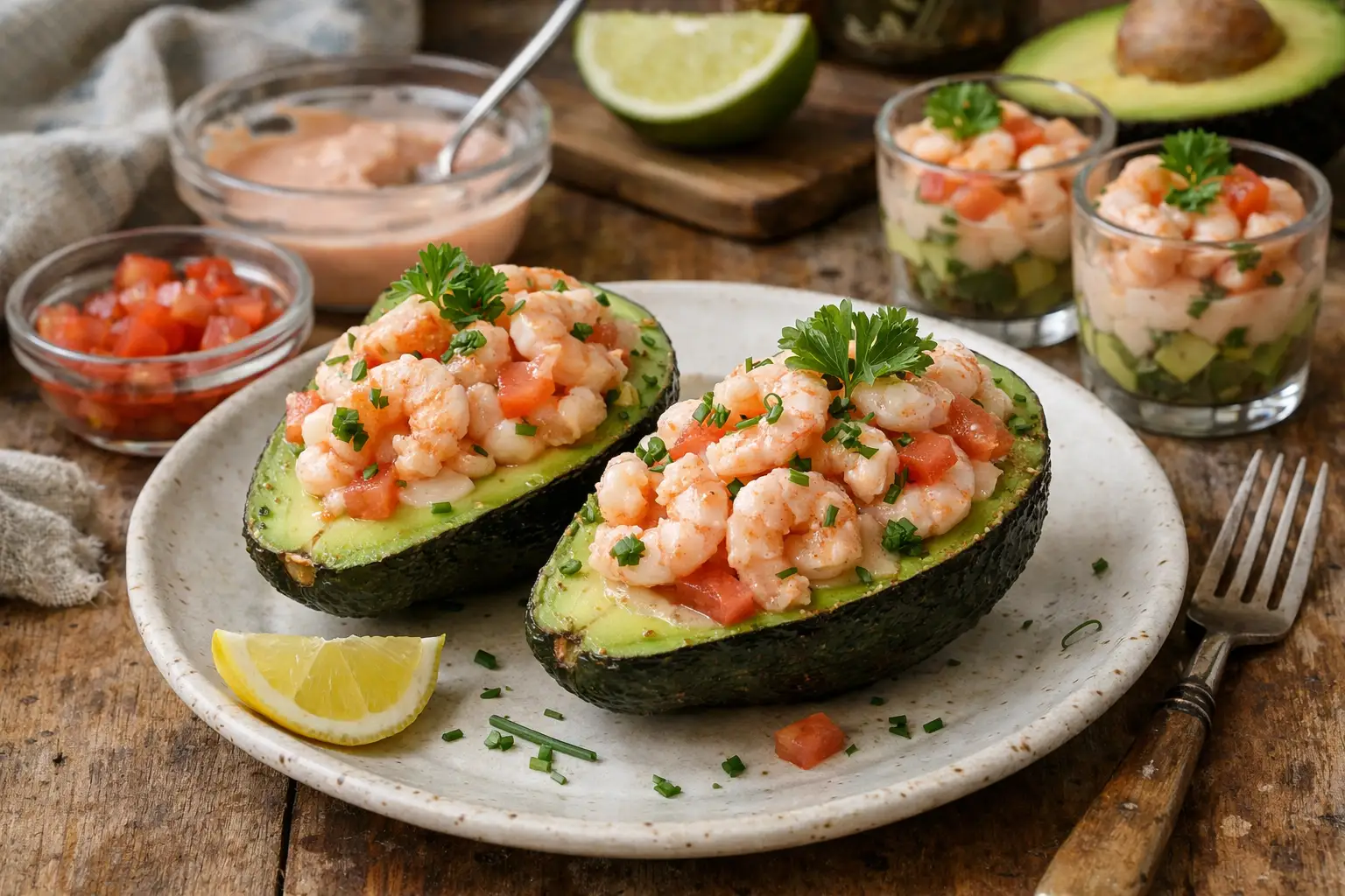 Avocat aux crevettes - Facile fait maison