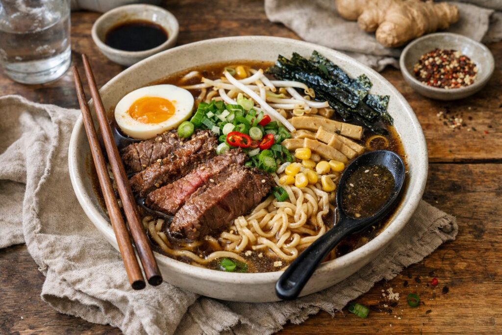 Ramen boeuf​ - Facile fait maison