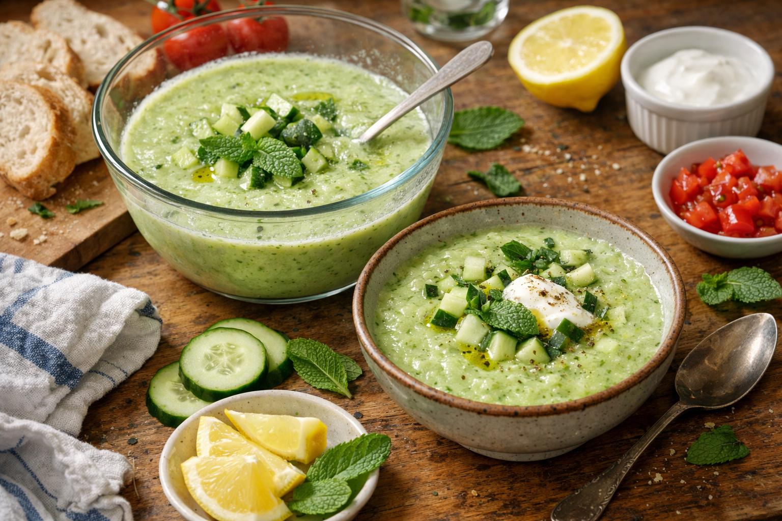 Gaspacho concombre - Facile fait maison