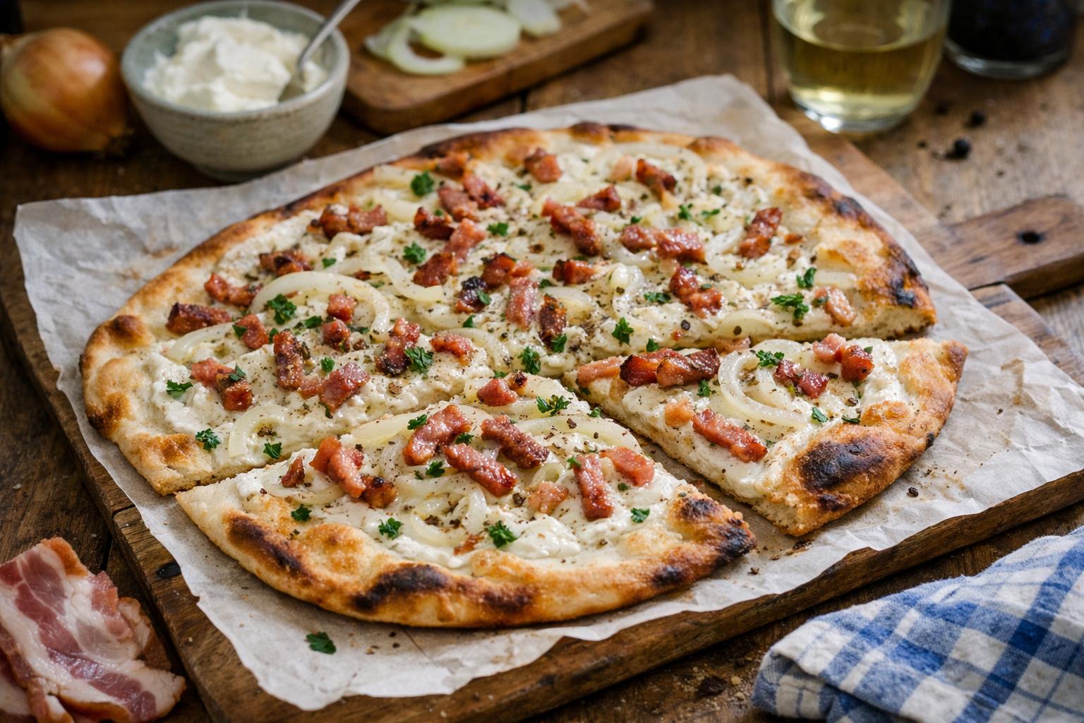 recette flammekueche - Facile fait maison