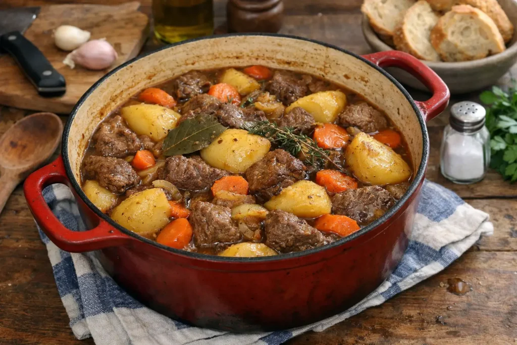 Bœuf aux pommes de terre (ragoût fondant) - Facile fait maison