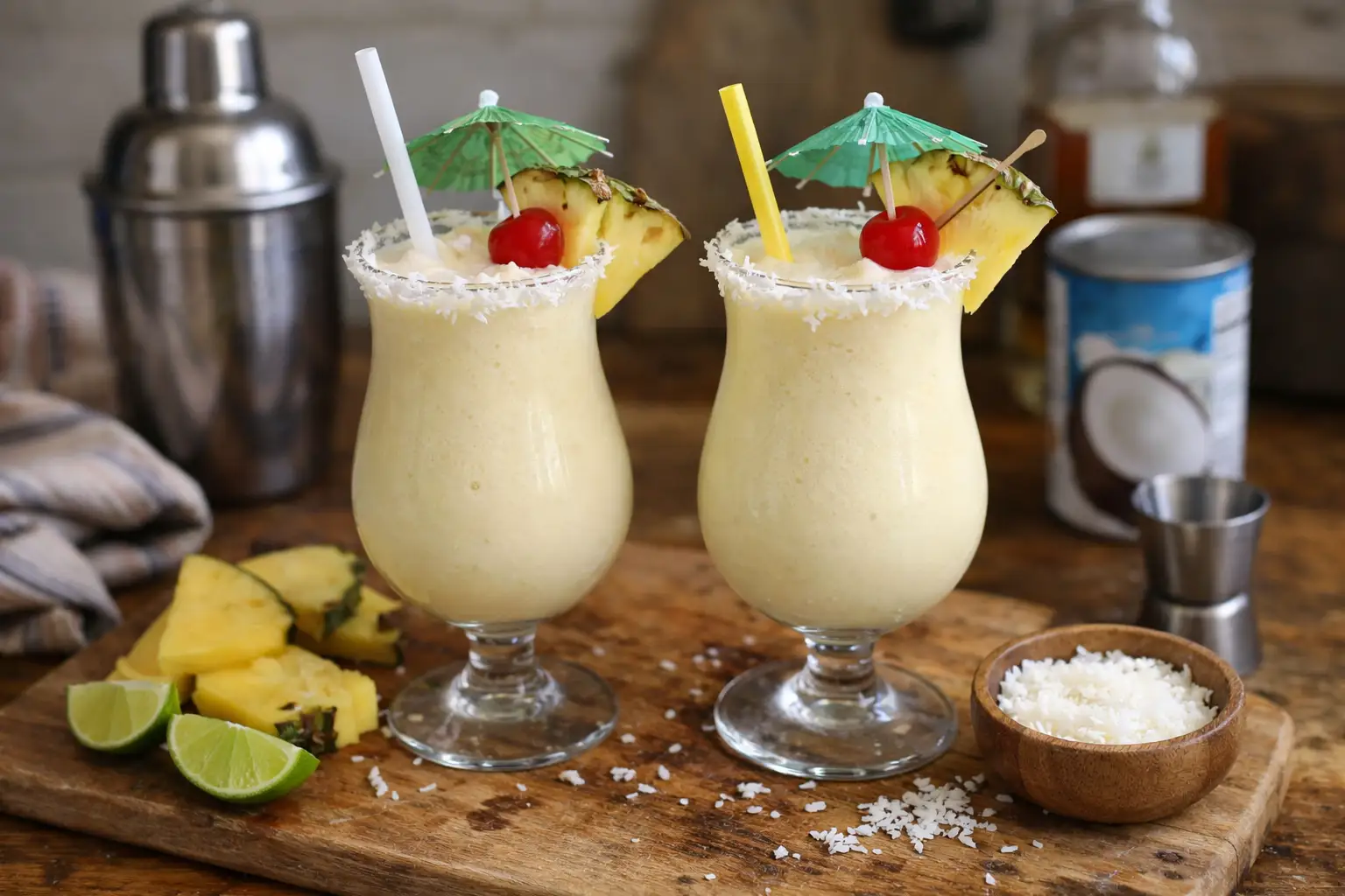 Pina Colada maison (classique et sans alcool)