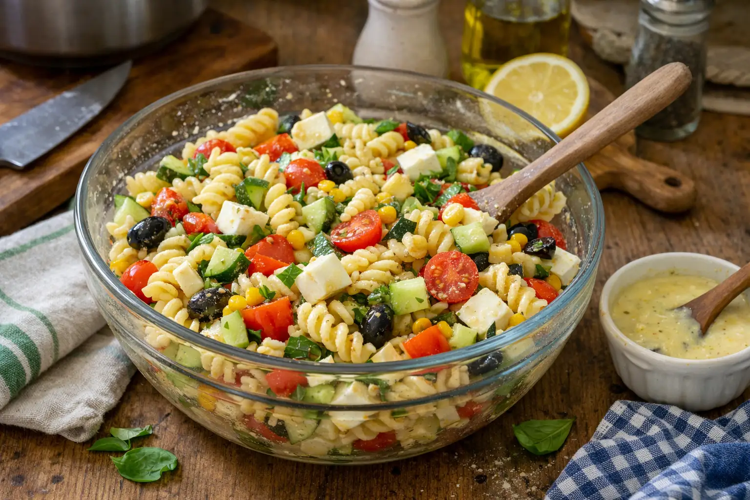 Salade de pâtes froide - Facile fait maison