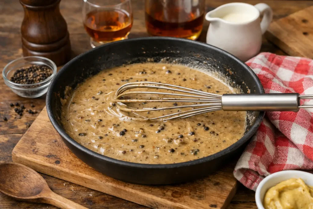 Sauce au poivre (comme au bistrot) - Facile fait maison