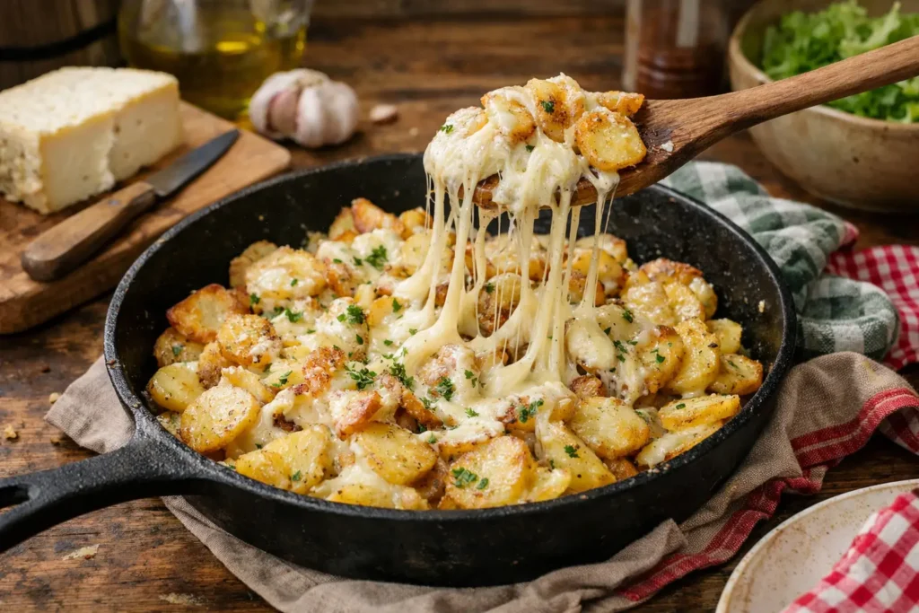 Truffade auvergnate traditionnelle a la tomme fraiche - Facile fait maison