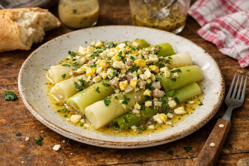Poireaux à la vinaigrette - Facile fait maison