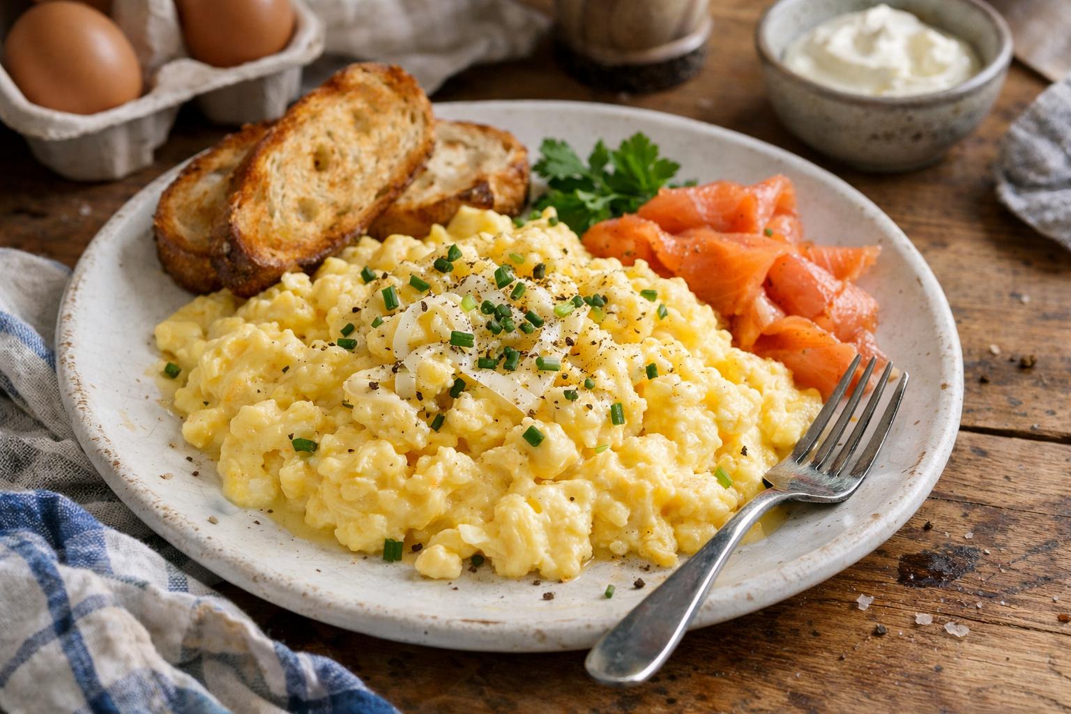 recette oeufs brouillés - Facile fait maison