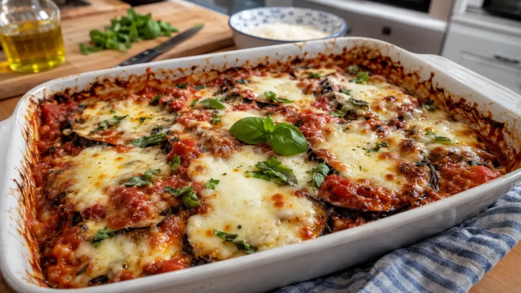 Aubergines au four tomate mozzarella - Facile fait maison