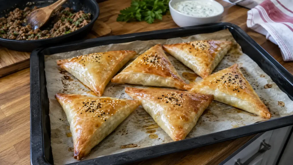 Bricks croustillantes a la viande hachee au four - Facile fait maison