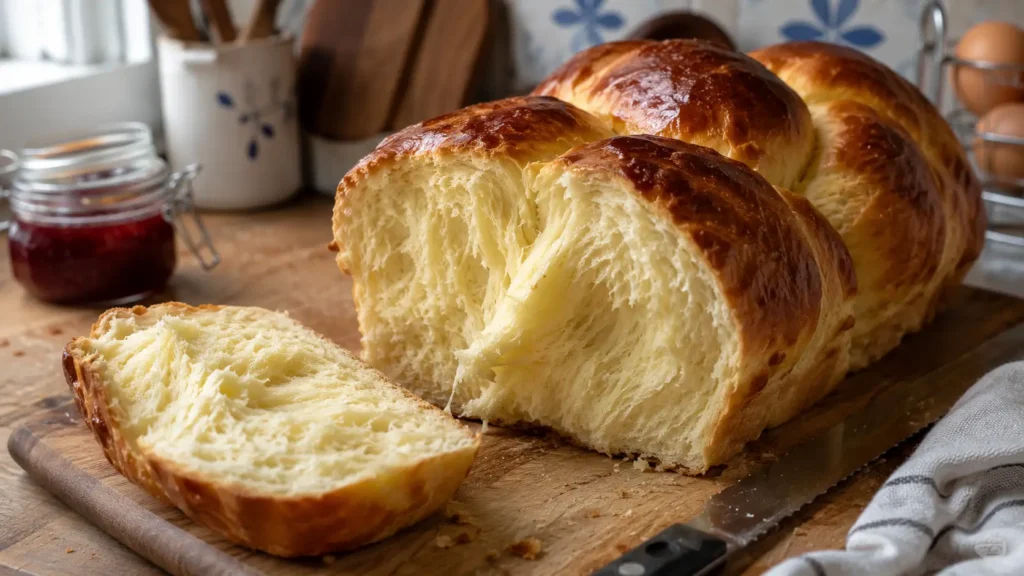Brioche moelleuse et filante - Facile fait maison