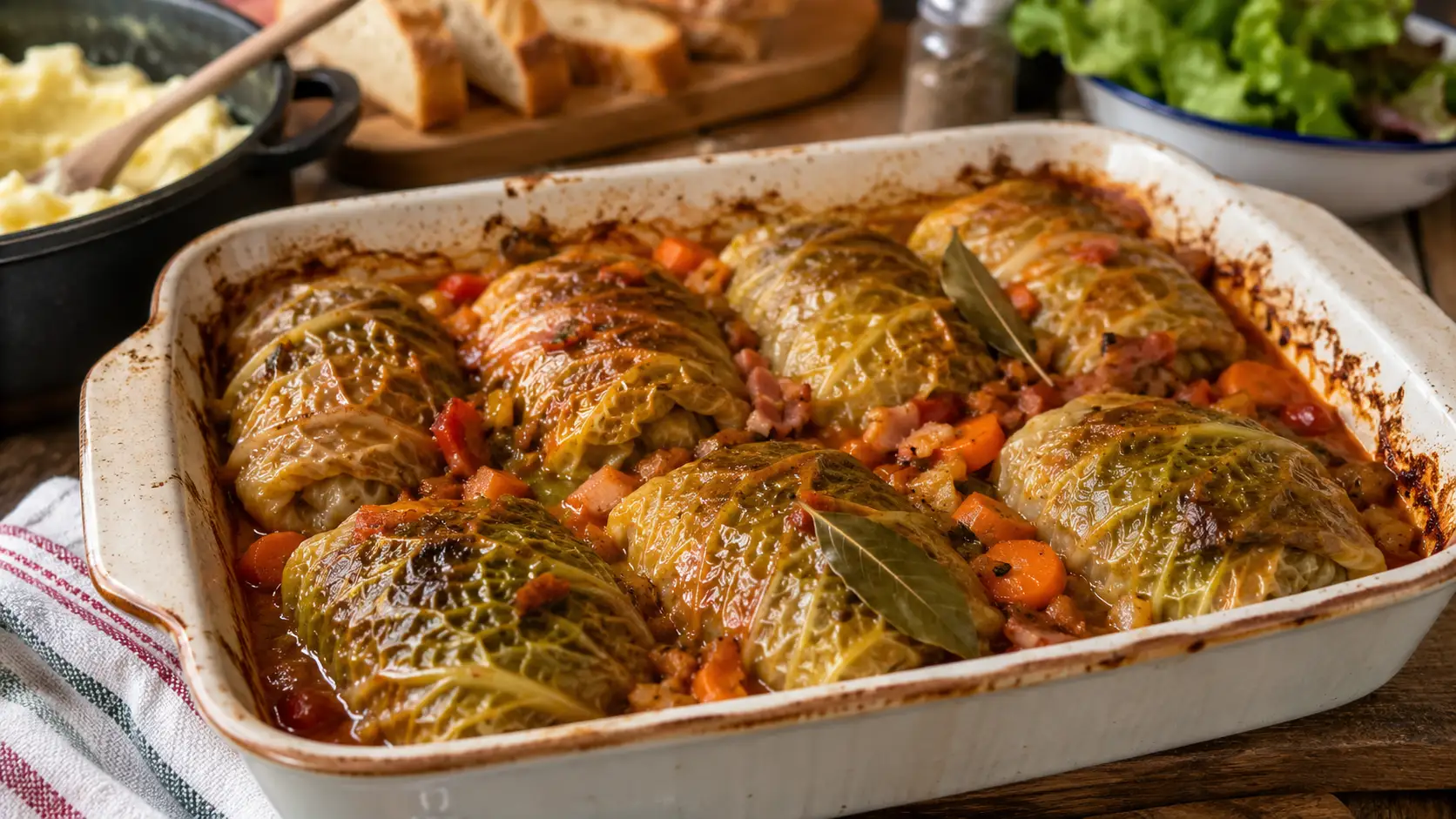 Chou farci traditionnel au four - Facile fait maison