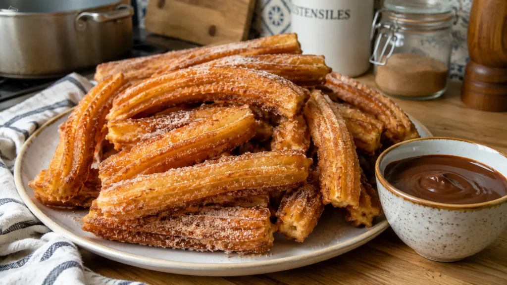 Churros maison croustillants (style fête foraine) - Facile fait maison