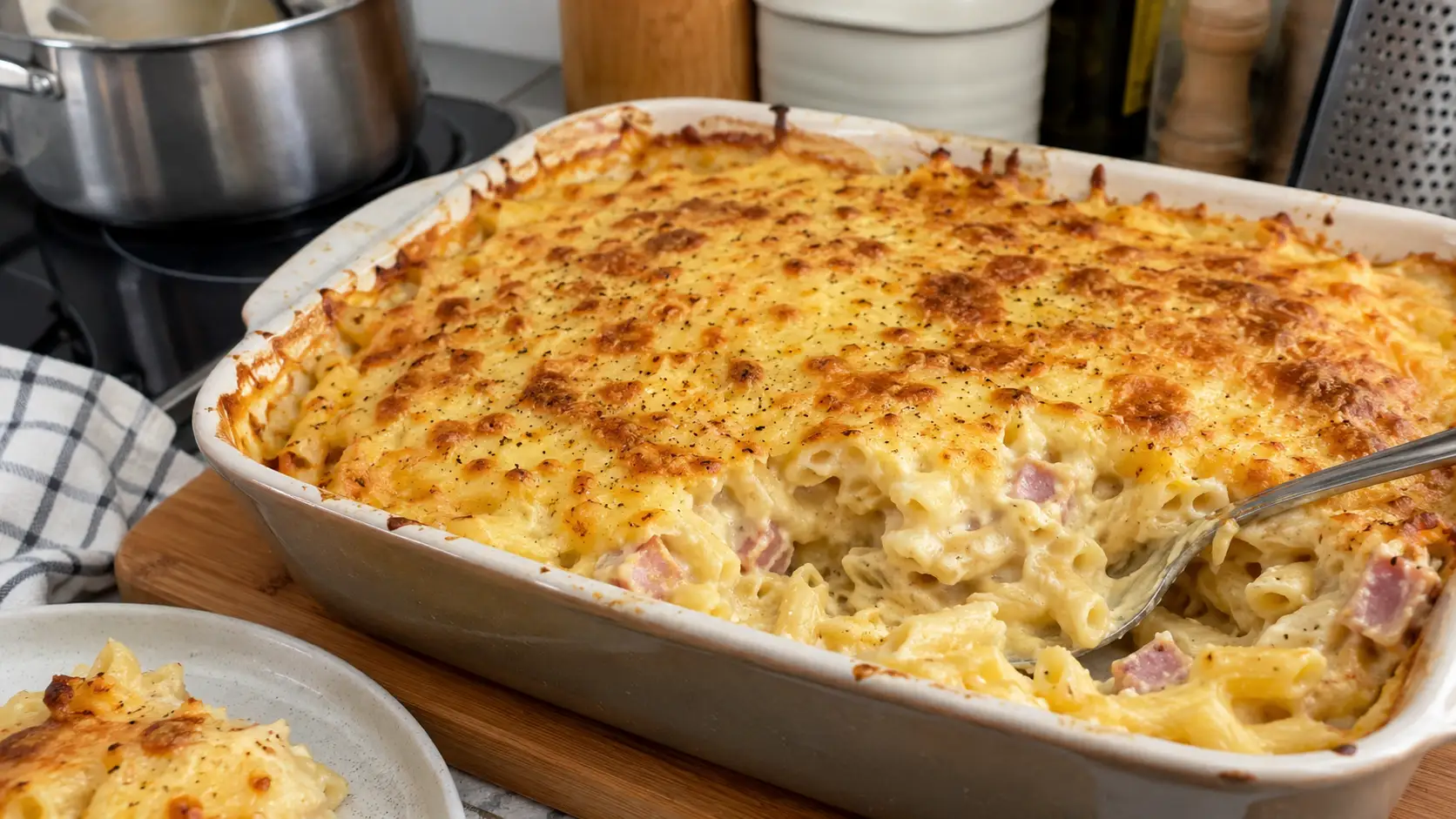 Gratin de pâtes (bechamel et fromage) - Facile fait maison