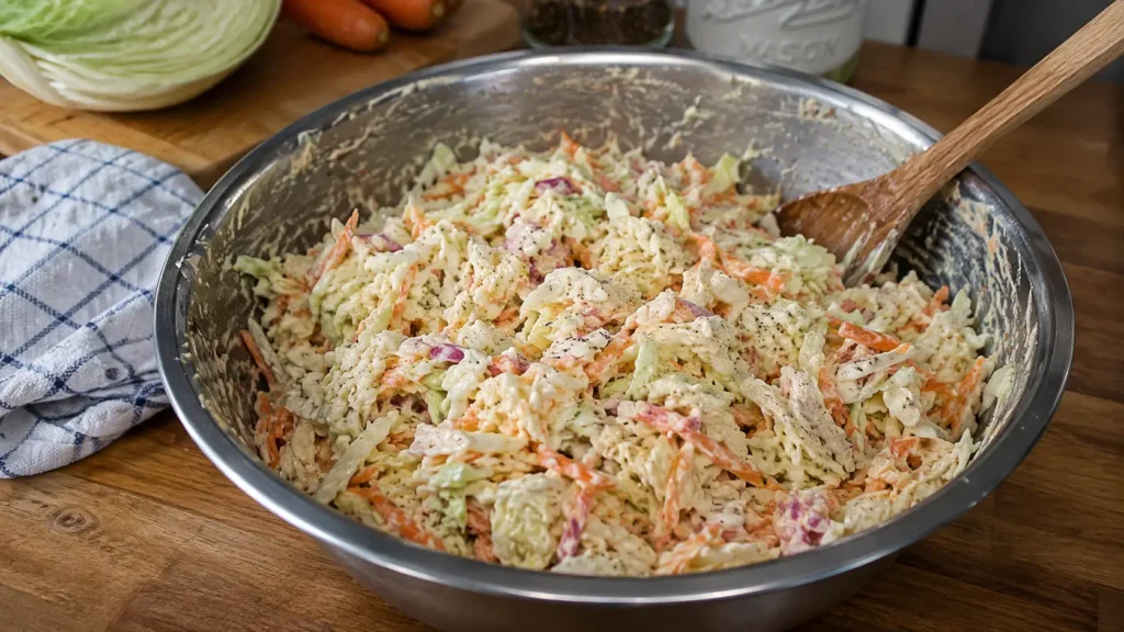 Recette coleslaw (salade de chou a l'americaine) - Facile fait maison