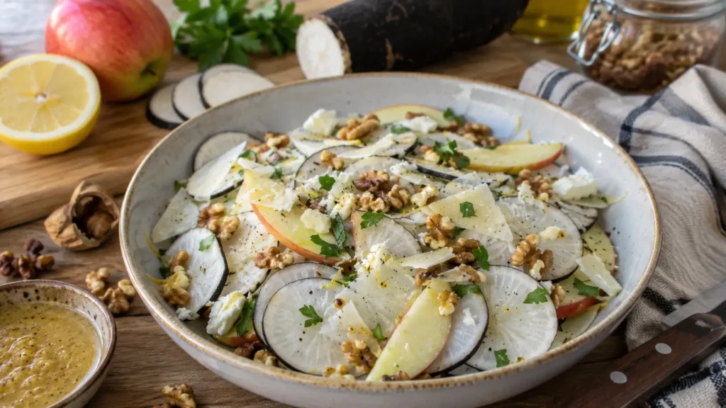 Salade de radis noir - Facile fait maison