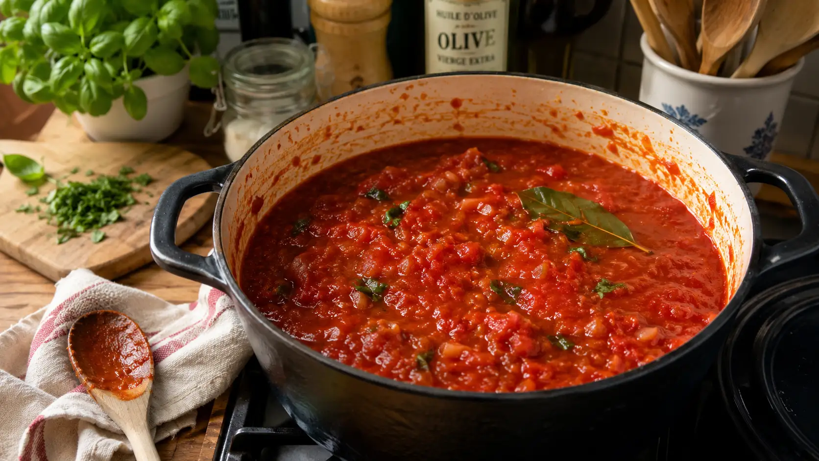 Sauce tomate maison (base italienne) - Facile fait