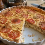 Tarte au thon et tomate (facile et moelleuse) - Facile fait maison