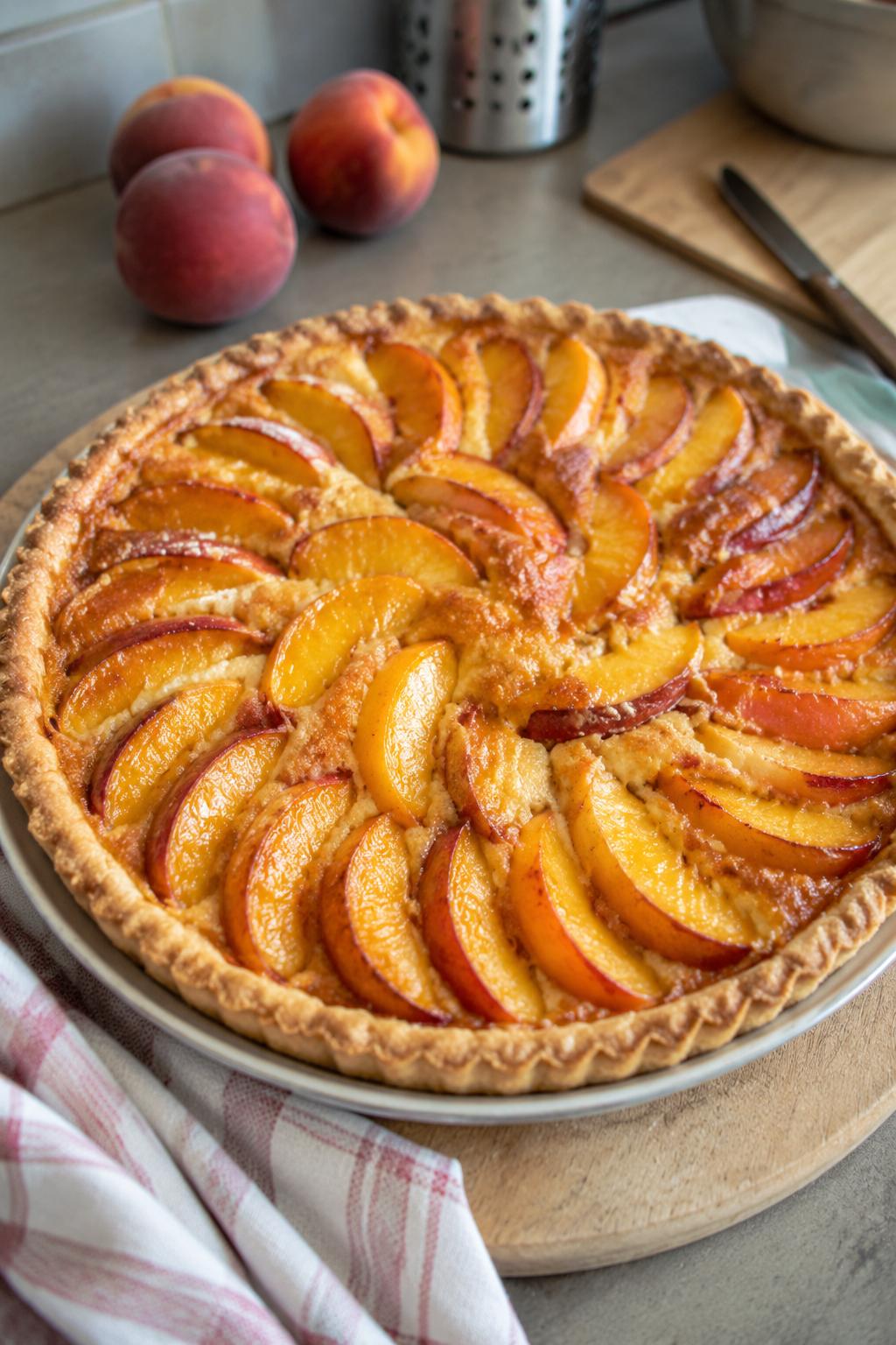 Tarte aux pêches - Facile fait maison