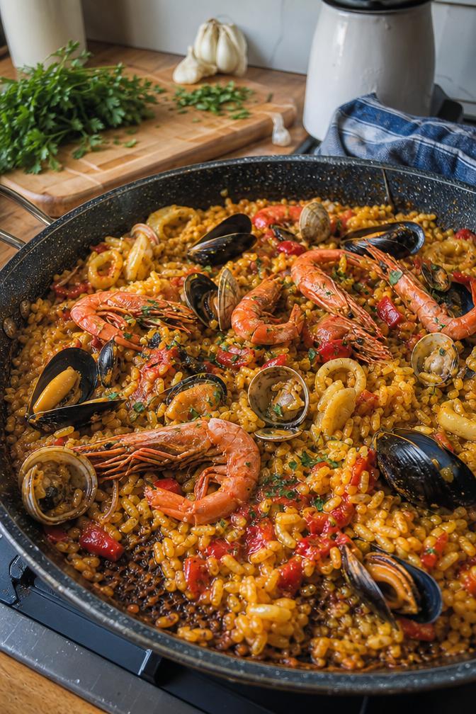 Paella aux fruits de mer - Facile fait maison