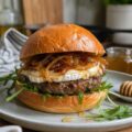 Burger au chèvre et miel - Facile fait maison