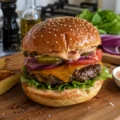 Burger maison (buns briochés, steak juteux et sauce burger)